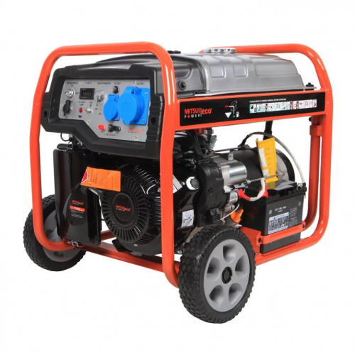 Комплект бензогенератора Mitsui 9500 EA в кожухе с АВР