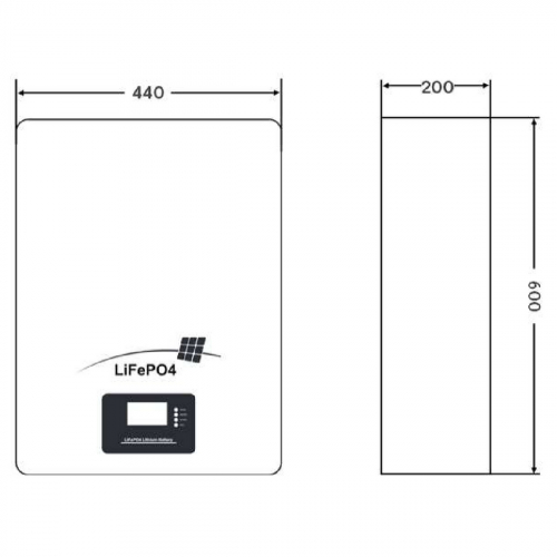 Аккумулятор MNB LFPW-51.2-100 LCD на 100 А/ч