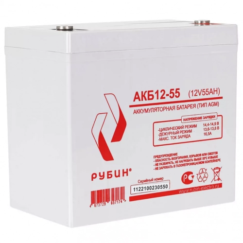 Комплект ИБП Штиль ST3120L и Рубин AGM 12-55 х16 в стеллаже